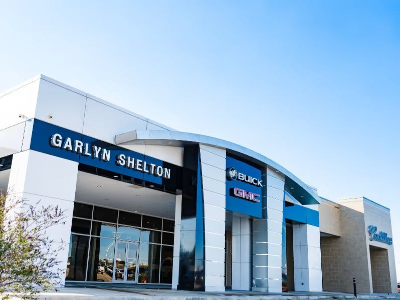 Exterior view of the Garlyn Shelton dealership building